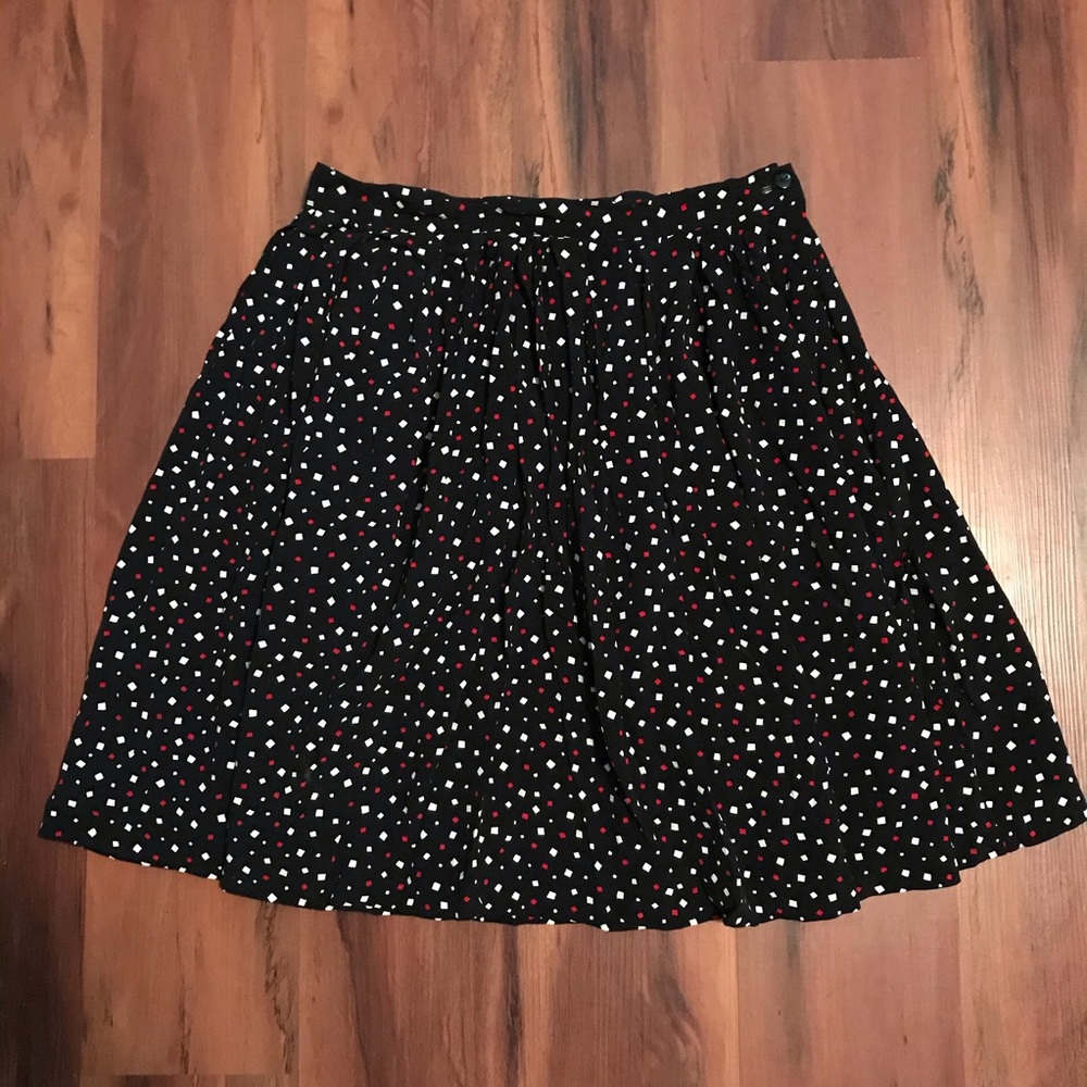 Talbots Geometric Print Skirt